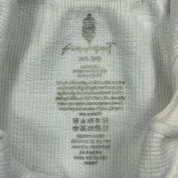 NEW Free People FP Movement Ribbed Tank Women's XS/S White Slim Stretch Crop Top - Picture 3 of 9